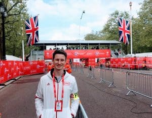 Tom Kolesnik, Adelaide podiatrist, assisting at the London marathon