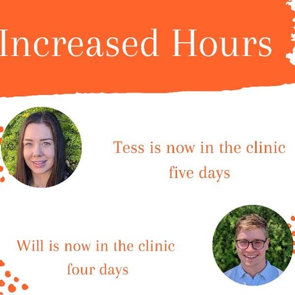 Increased Hours with Tess Carey and Will Duncan