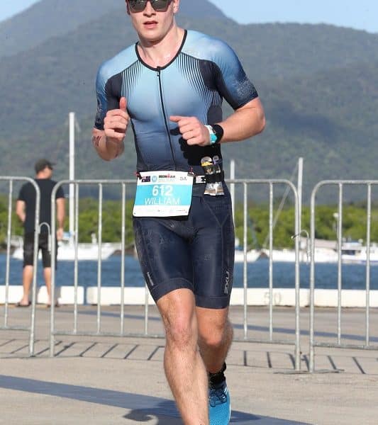 Podiatrist, Will Duncan, running in the Ironman event in Cairns