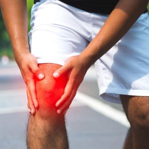 Male with right knee pain