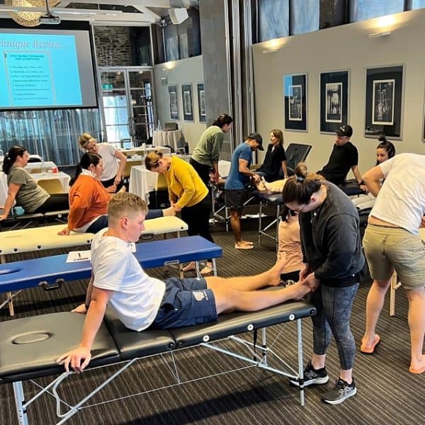 Adelaide Podiatrists attending a foot mobilisation therapy training seminar