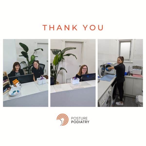 Thank You Posture Podiatry Assistants